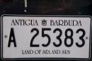 Antigua : Car shield of Antigua and Barbuda  -  29.12.2015  -  Antigua 